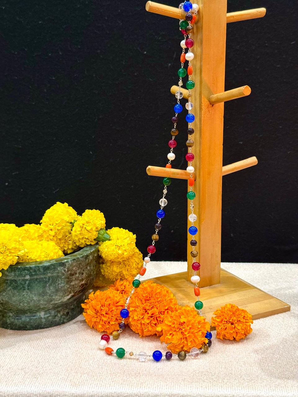 Colourful Gemstones Mala