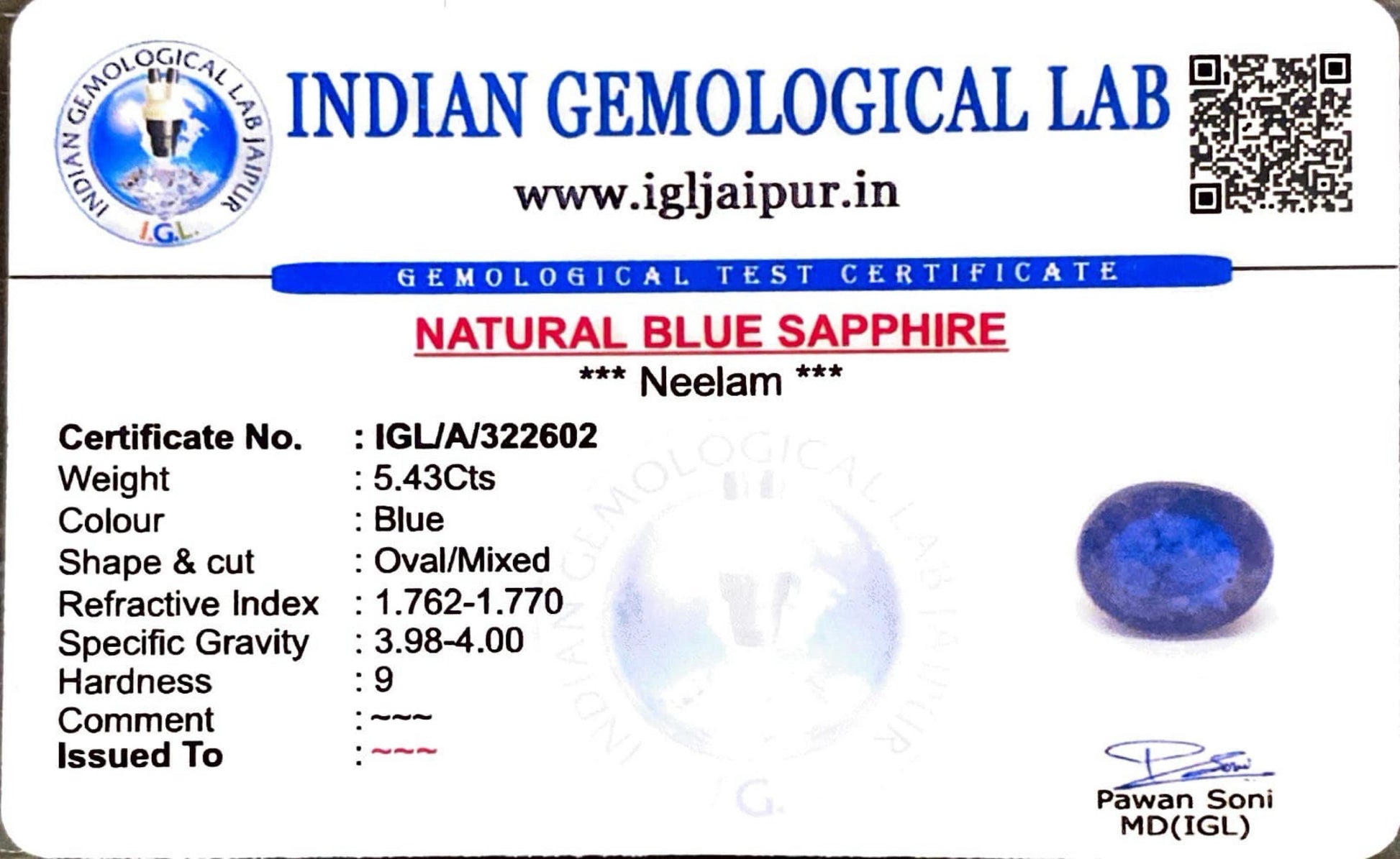 Certified Gemstones
