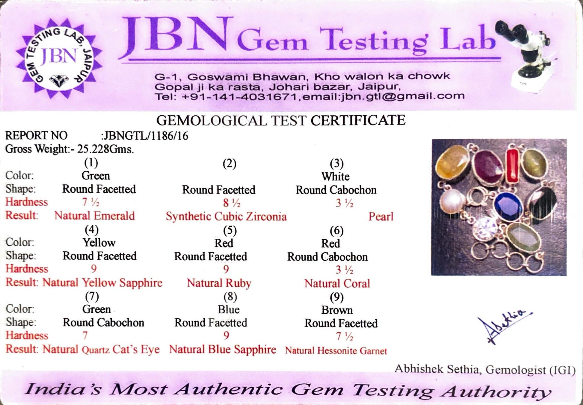 Certified Jewelry